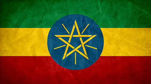 Ethiopia grunge flag 500